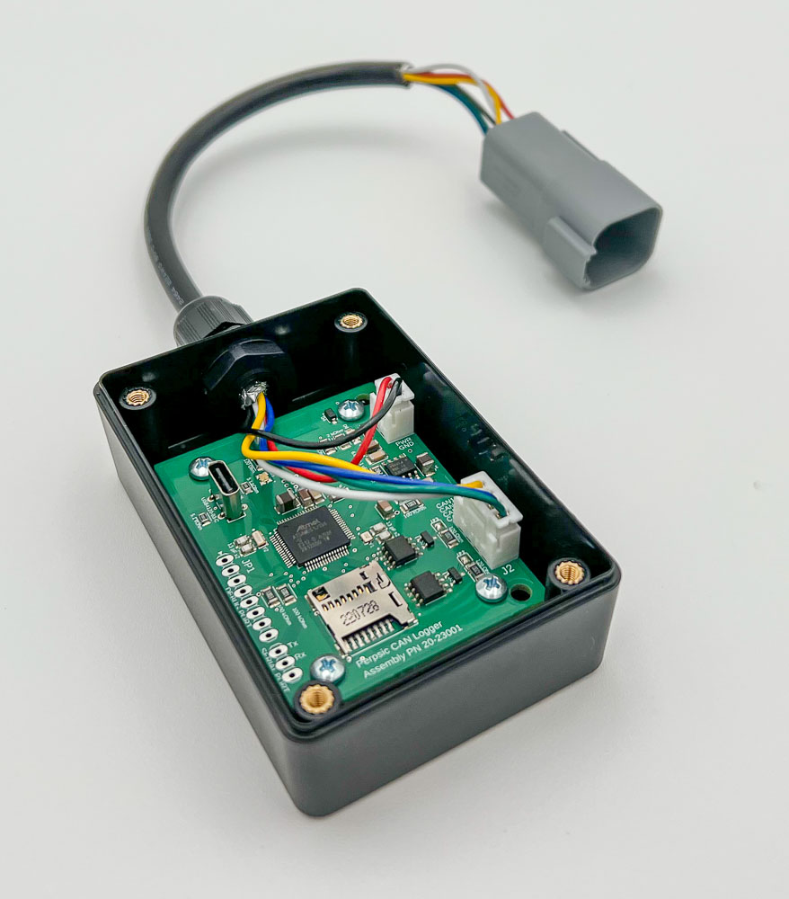 CAN data logger with waterproof IP54 enclosure