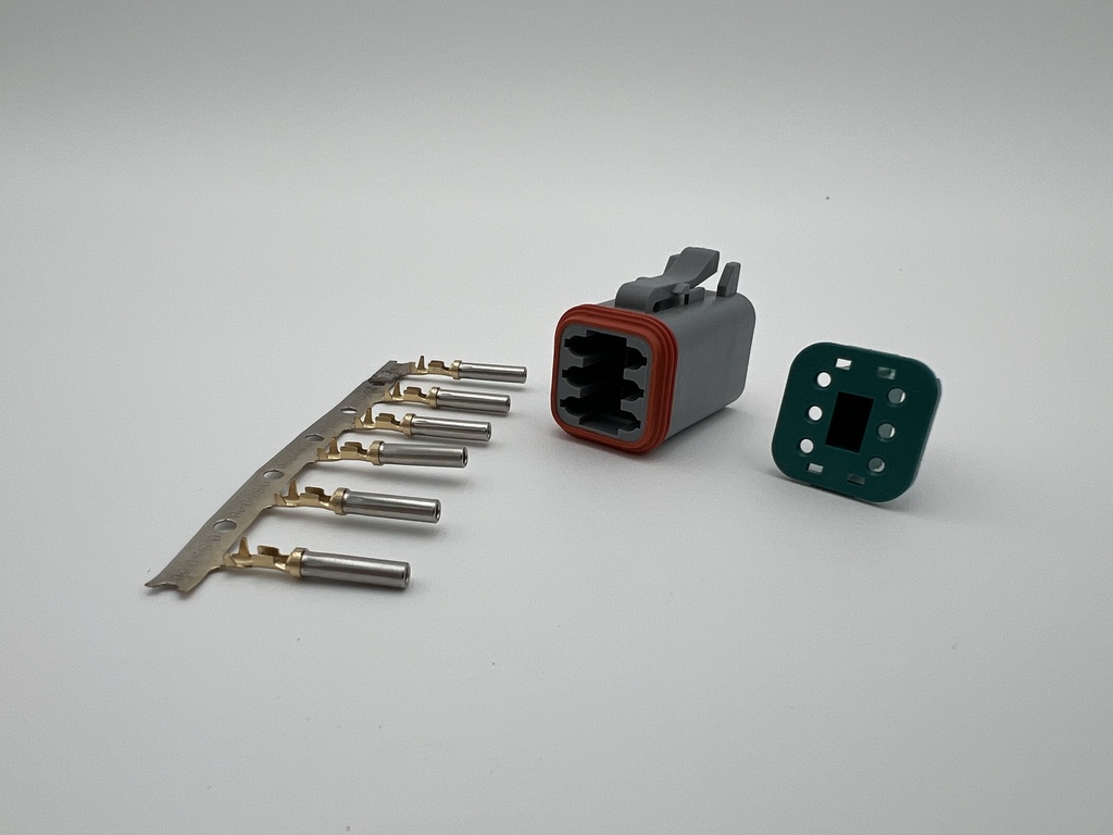 6-Pin Male Connector Kit 20-22awg (Sockets)